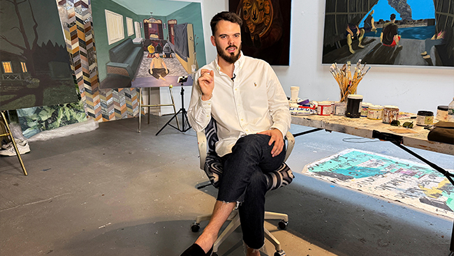 Freed from Hamas captivity, former hostage tells his story through his paintings